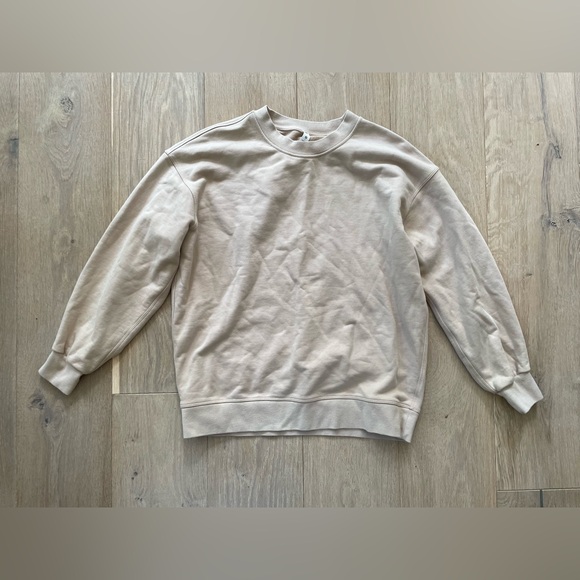 lululemon athletica Sweaters - Lululemon perfectly oversized crew - beige size 4